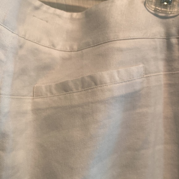 Cabi white linen pants fully lined, with front and back pockets - Picture 4 of 4
